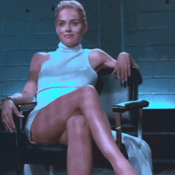 Basic Instinct Gorgeous Sharon Stone GIF