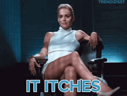 Basic Instinct It Itches Sharon Stone GIF