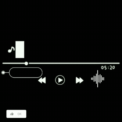 Basic Music On Black Background GIF