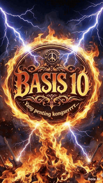 Basis 10 Poster Circle Of Flames And Lightning GIF