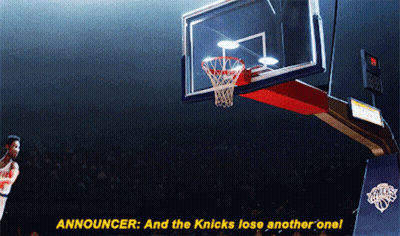 Basketball Announcer Says Knicks Lose Another One GIF