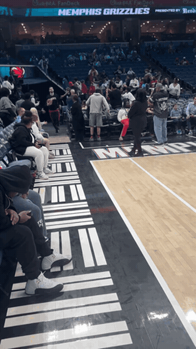 Basketball Court With Memphis Grizzlies GIF