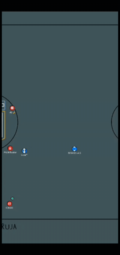 Basketball Court With NBA Shield GIF