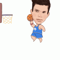 Basketball Dunk Sticker Animation