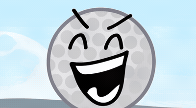 Basketball Face Next To Golf Ball Letter P GIF