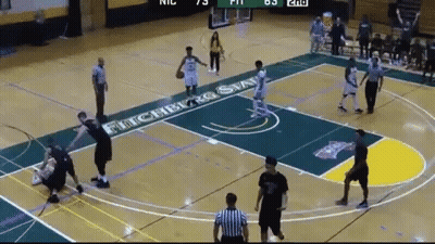 Basketball Game At Fitchburg State GIF