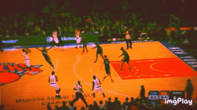 Basketball Game At Madison Square Garden New York GIF