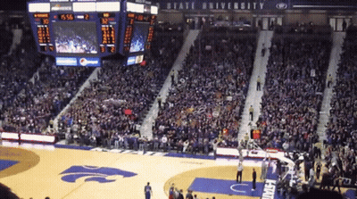 Basketball Game At University Of Kansas City GIF