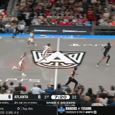 Basketball Game Atlanta Hawks Vs Raiders GIF