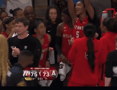 Basketball Game Between Atlanta And Phoenix GIF