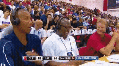 Basketball Game Between Cleveland And Los Angeles GIF