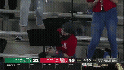 Basketball Game Between Houston And Tulane GIF