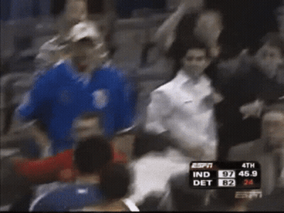 Basketball Game Between Indians And Det GIF