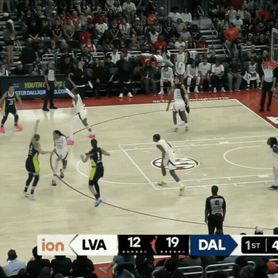Basketball Game Between LVA And DAL GIF