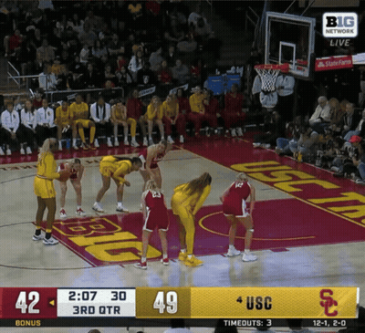 Basketball Game Between USC And UC GIF