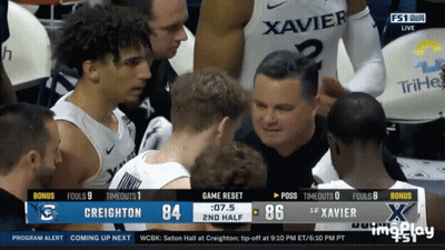 Basketball Game Between Xavier And Greighton GIF