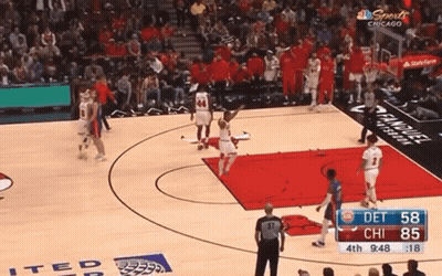 Basketball Game Bulls Vs Heat Chicago GIF