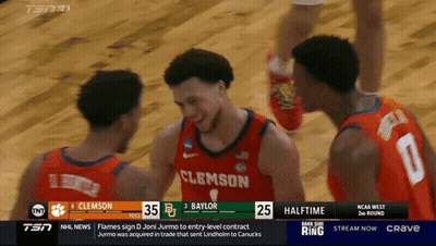 Basketball Game Clemson Vs Baylor On TV GIF