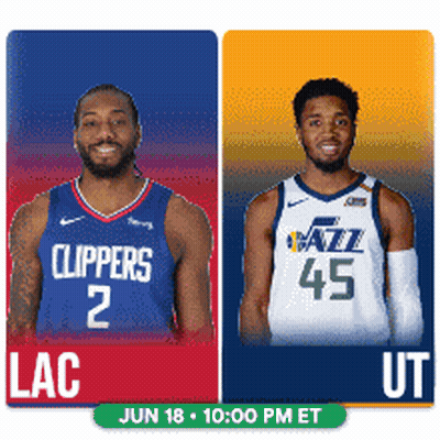Basketball Game Clippers Jazz June 18 10 PM ET GIF