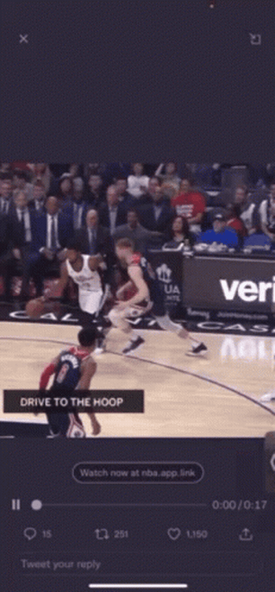 Basketball Game Drive To The Hoop GIF