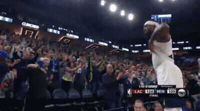 Basketball Game Final Score Lac 104 Min 109 GIF