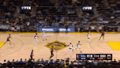 Basketball Game Golden State Warriors Vs Dallas Cowboys GIF