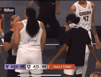 Basketball Game GSV 45 Vs ATL 43 Halfway Through GIF