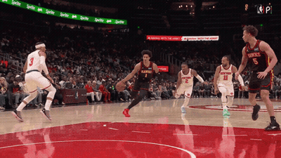 Basketball Game Hawks Vs New York Knicks GIF