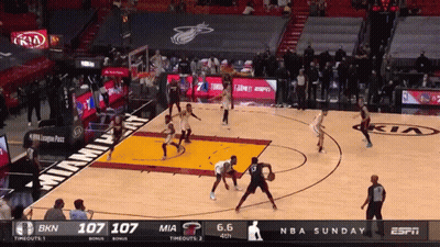 Basketball Game Heat Vs BKN GIF