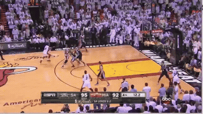 Basketball Game Heat Vs Spurs GIF
