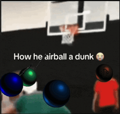 Basketball Game How He Airball A Dunk GIF