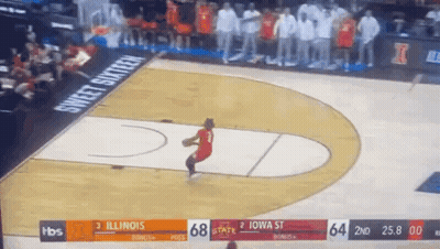 Basketball Game Illinois Vs Iowa State GIF
