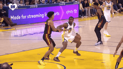 Basketball Game In Front Of Chase Advertisement GIF