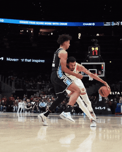 Basketball Game In Front Of Chase Scoreboard GIF
