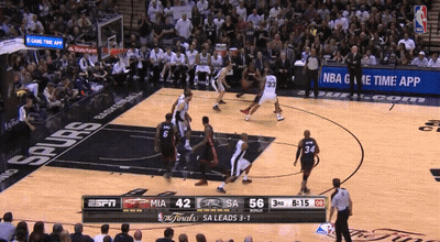 Basketball Game In Front Of Crowd GIF