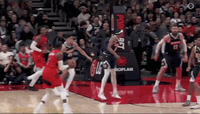Basketball Game In Front Of Crowd GIF