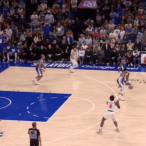 Basketball Game In Front Of Crowd GIF