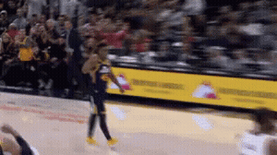Basketball Game In Front Of Crowd GIF