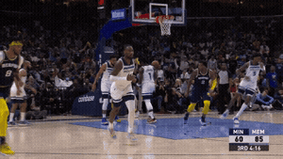 Basketball Game In Front Of Crowd GIF