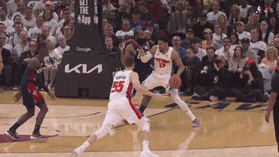 Basketball Game In Front Of Crowd GIF