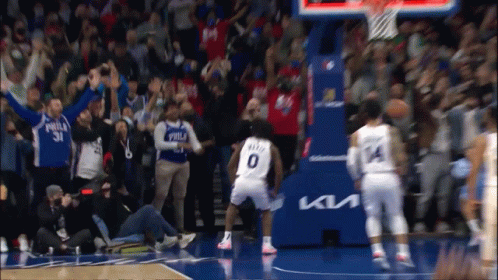 Basketball Game In Front Of Crowd GIF