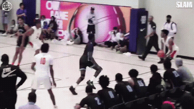Basketball Game In Front Of Crowd GIF