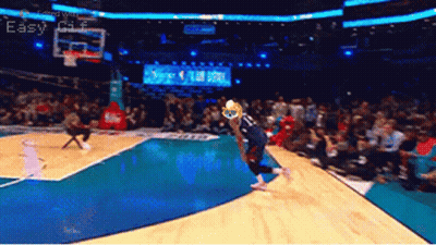 Basketball Game In Front Of Crowd Saying Easy GIF