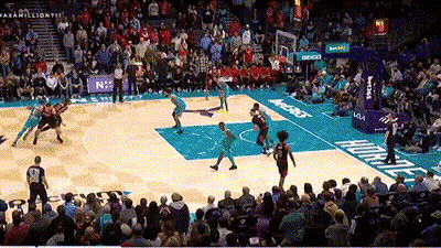 Basketball Game In Front Of Crowd GIF