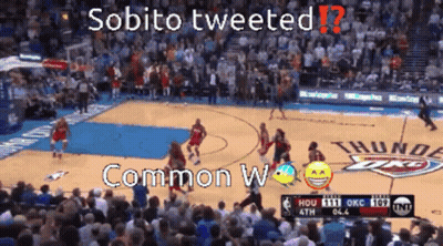Basketball Game In Front Of Crowd Sobito Tweeted GIF
