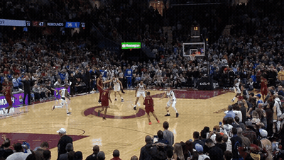 Basketball Game In Front Of Crowd GIF