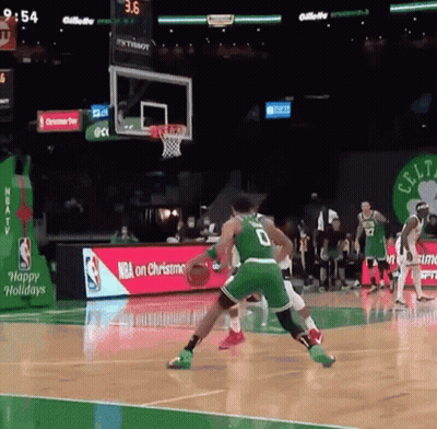 Basketball Game In Front Of Gillette Ad GIF