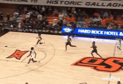 Basketball Game In Front Of Historic Gallaugh Sign GIF