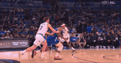 Basketball Game In Front Of Prime Sign GIF