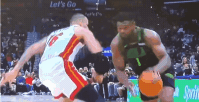Basketball Game In Front Of Sprite Ad GIF